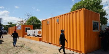 Kontainer Bantuan GG Tiba di Pusat Gempa Lombok