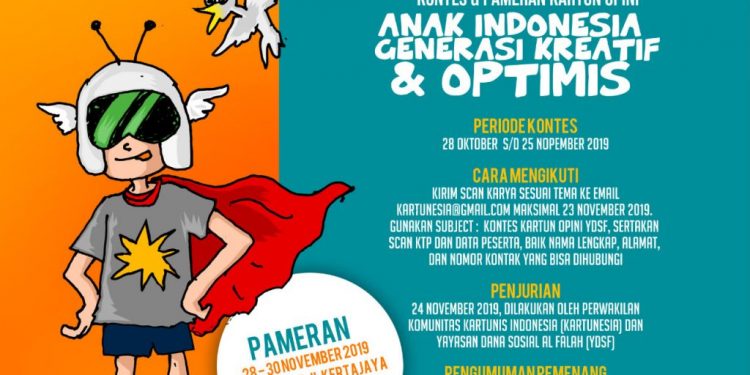 Kontes dan Pameran Kartun Menyambut Hari Anak Sedunia