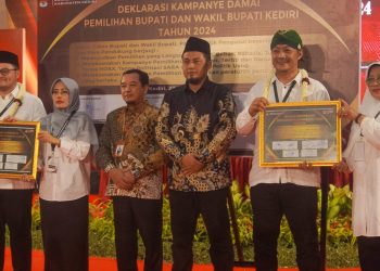 KPU Tetapkan Nomor Urut Pasangan Calon Bupati Kediri
