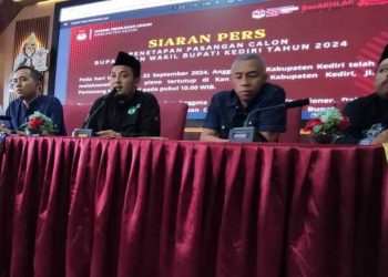 KPU Kabupaten Kediri Tetapkan Dua Pasangan Calon Pilkada 2024