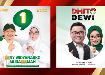 Sosialisasi Program Dua Calon Bupati Kediri pada Masa Kampanye