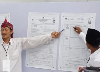 KPU Gelar Simulasi Penghitungan Suara Pilkada Kabupaten Kediri