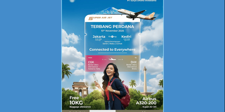 Mulai 10 November 2025, Bandara Dhoho Kembali Melayani Rute Penerbangan Kediri-Jakarta