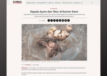 Teror Kepala Ayam Menyasar Kantor Redaksi Floresa.co di NTT